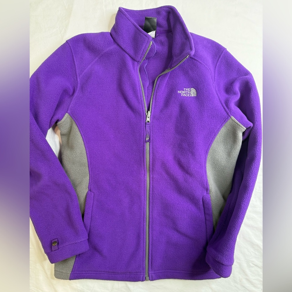 The North Face Girl’s Purple Full Zip Fleece Jacket Size XL A040725